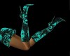 CA Teal Stiletto Boots