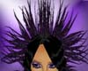 purple head feathers