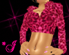 *J Hot Pink Leopard Hood