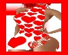 RED HEARTS FLACHY DRESS