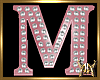 Marquee Letter M Pink