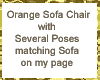 Orange Lounge Chair A