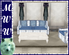 Country Blue Couch Set