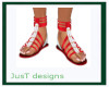 JT Sandals Red