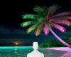 Neon palms beach bg