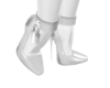 Padlock heels white
