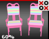 60% Scaler Pink Chairs