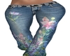 3656 flower jeans