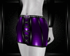 b purple latex skirt