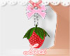 â¡ strawberry earrings