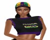 MARDI GRAS Crop Tee