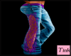 Blue Jeans purple lace