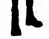 [S]~Boots Socks Black