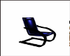 Blue pvc cuddle chair