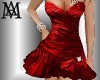 *Short Satin Dress/Red