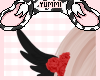 Black Cupid Wings H
