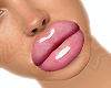 Glossy lips add