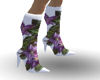 C Purple Flowers Knee Bt