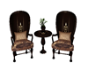 Wood Coffee Chat Chairs