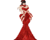 Boa Red Long Gown