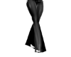 Latex Flare Pants BLK+