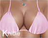K pink bikini top G.A