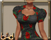 Retro Rose Polka Dress