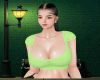 Greens  Deep Cut Shirt