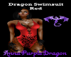 Dragon Swimsuit-Red