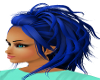 Blue Styled Hair