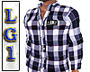 LG1 Blue Plaid Shirt