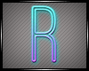 Neon Letter R