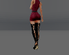 Laced overknee boots