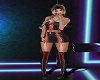 1RED LACE BLACK SKIRT