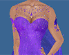 Purple galaxy gown dress
