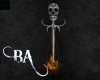 (BA) Skull Fire Lamp