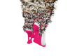CHANELL FUR HEEL