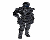 Black Digital Armor suit
