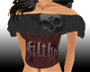 Filthy Skully Top (Red)