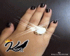 K♛-Pearl ring-ANEL
