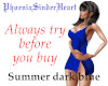 Summer dark blue dress