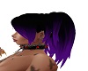Black/Purple pigtails