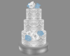 Winter Wedding Cake Blue