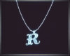 Sliver "R" Necklace