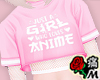 蝶 Anime Girl Top