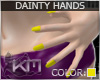 +KM+ Dainty Hands Yellow