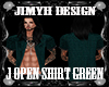 Jm Open Shirt Green