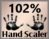 Hand Scale 102% F