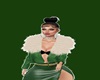 DARK GREEN LEATHER COAT
