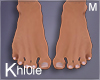 K male realistic feet